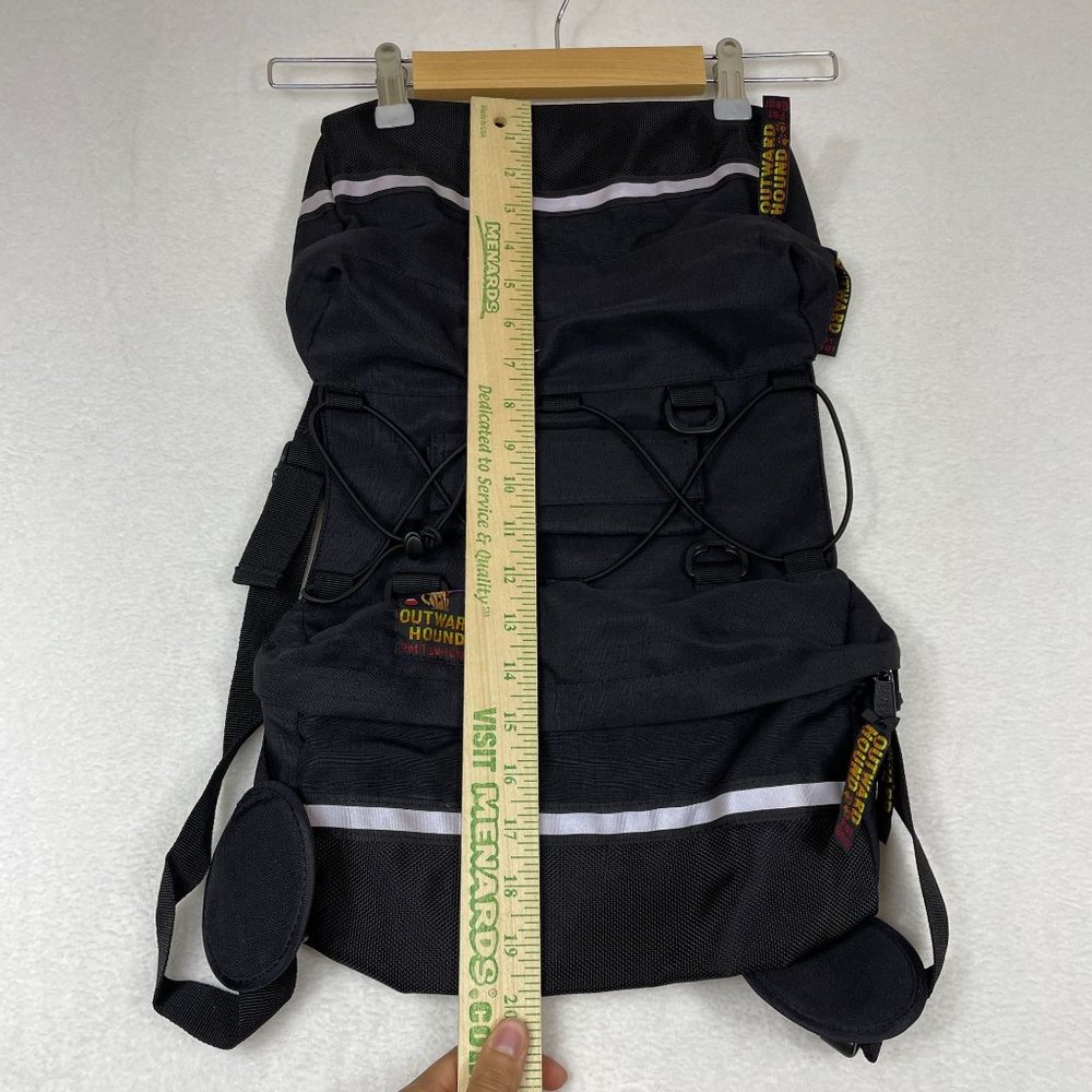Outward Hound Backpack Saddle Bag Pockets Harness Black Hiking Camping - Picture 3 of 6